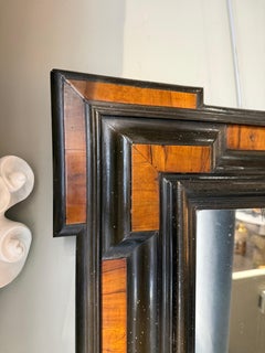 French 17th century mirror in olive wood