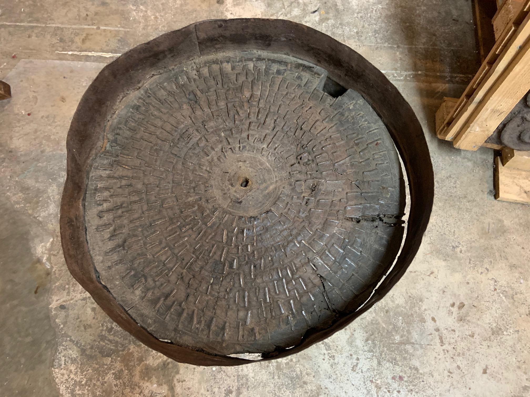 French 17th Century Moulin, Grain Grinding Billot 1