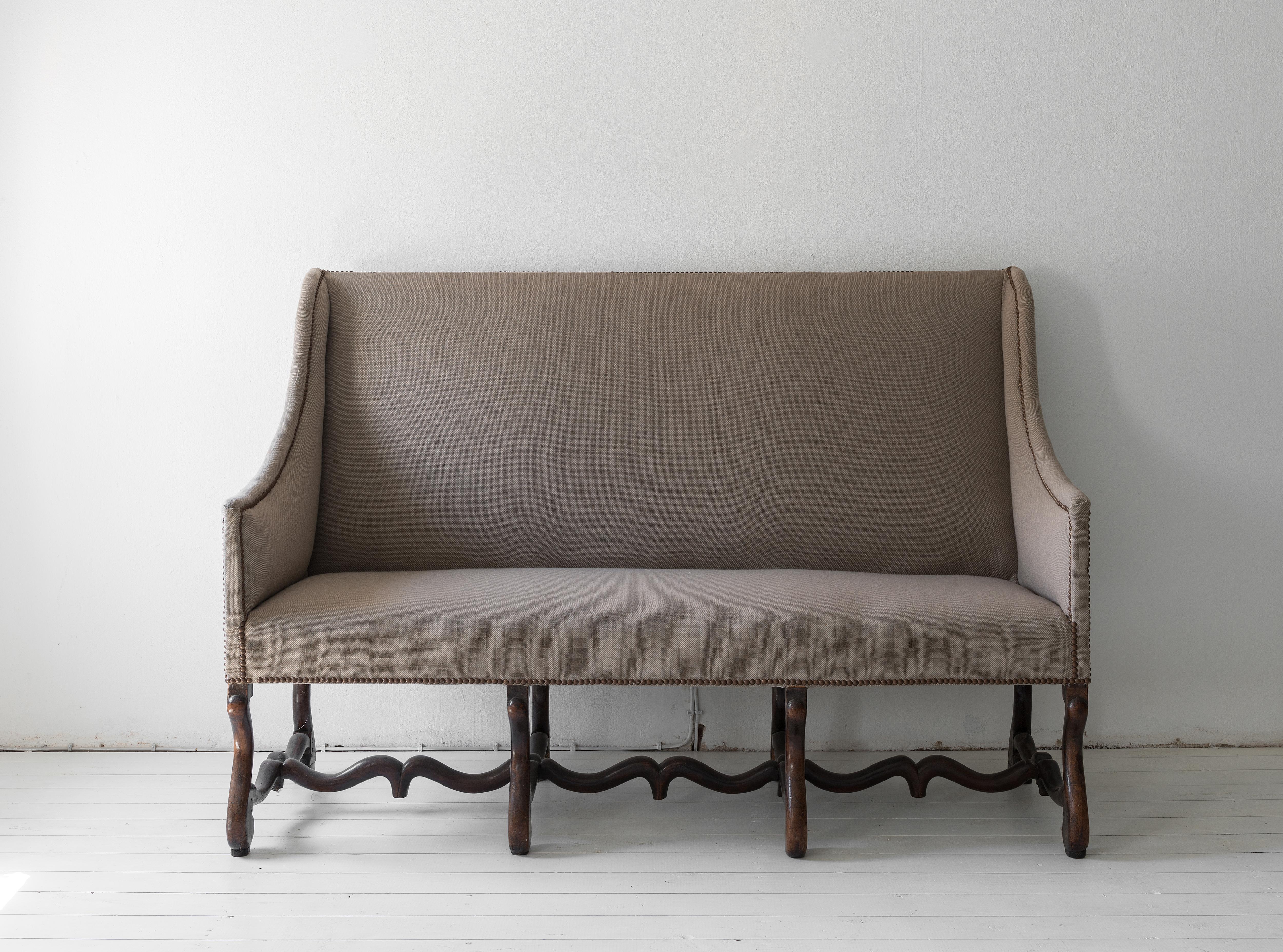 18th Century and Earlier French 17th Century Os De Mouton Sofa