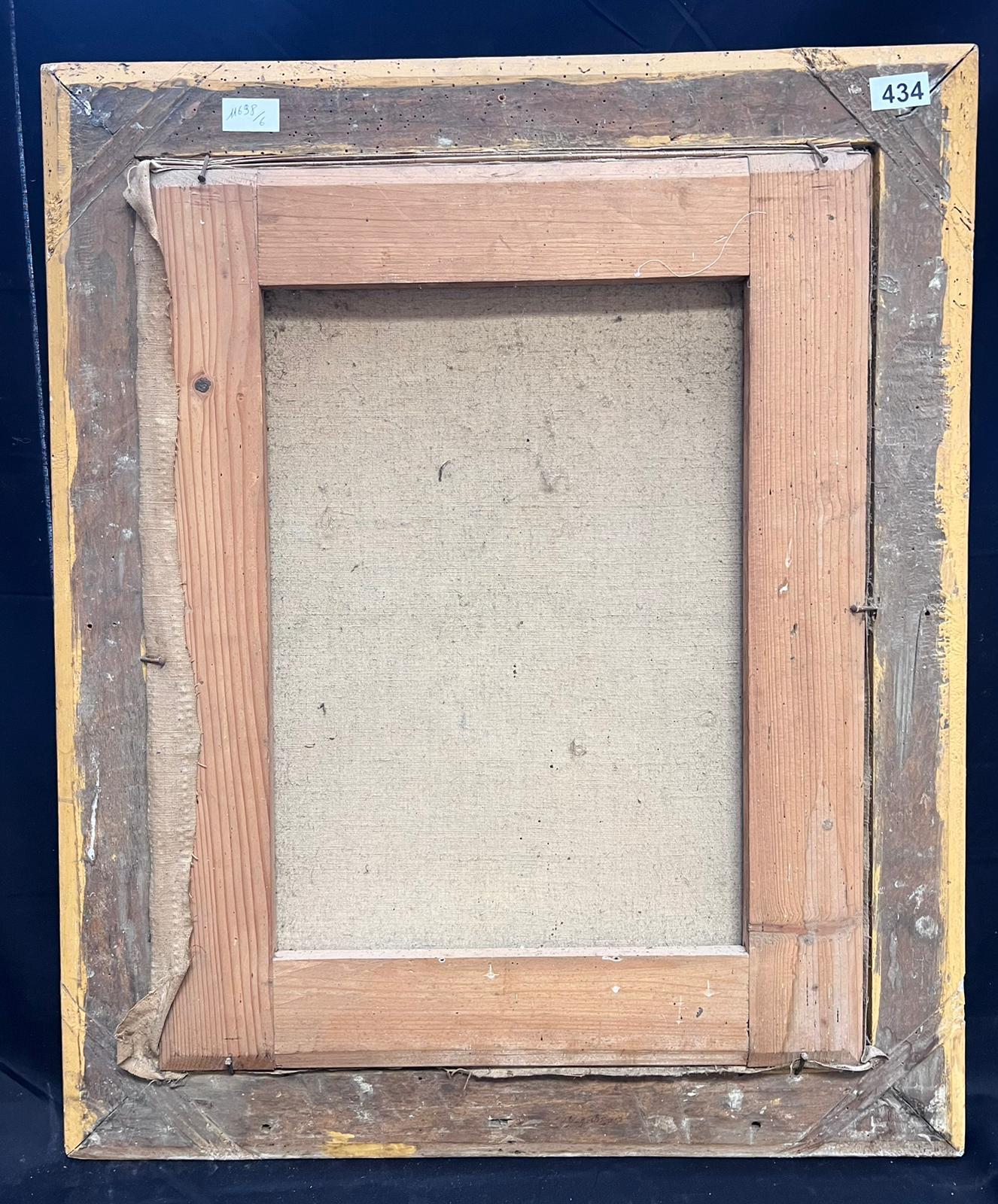 French Old Master del XVII secolo Ritratto della regina francese Elegante dipinto a olio con cornice ornata 10