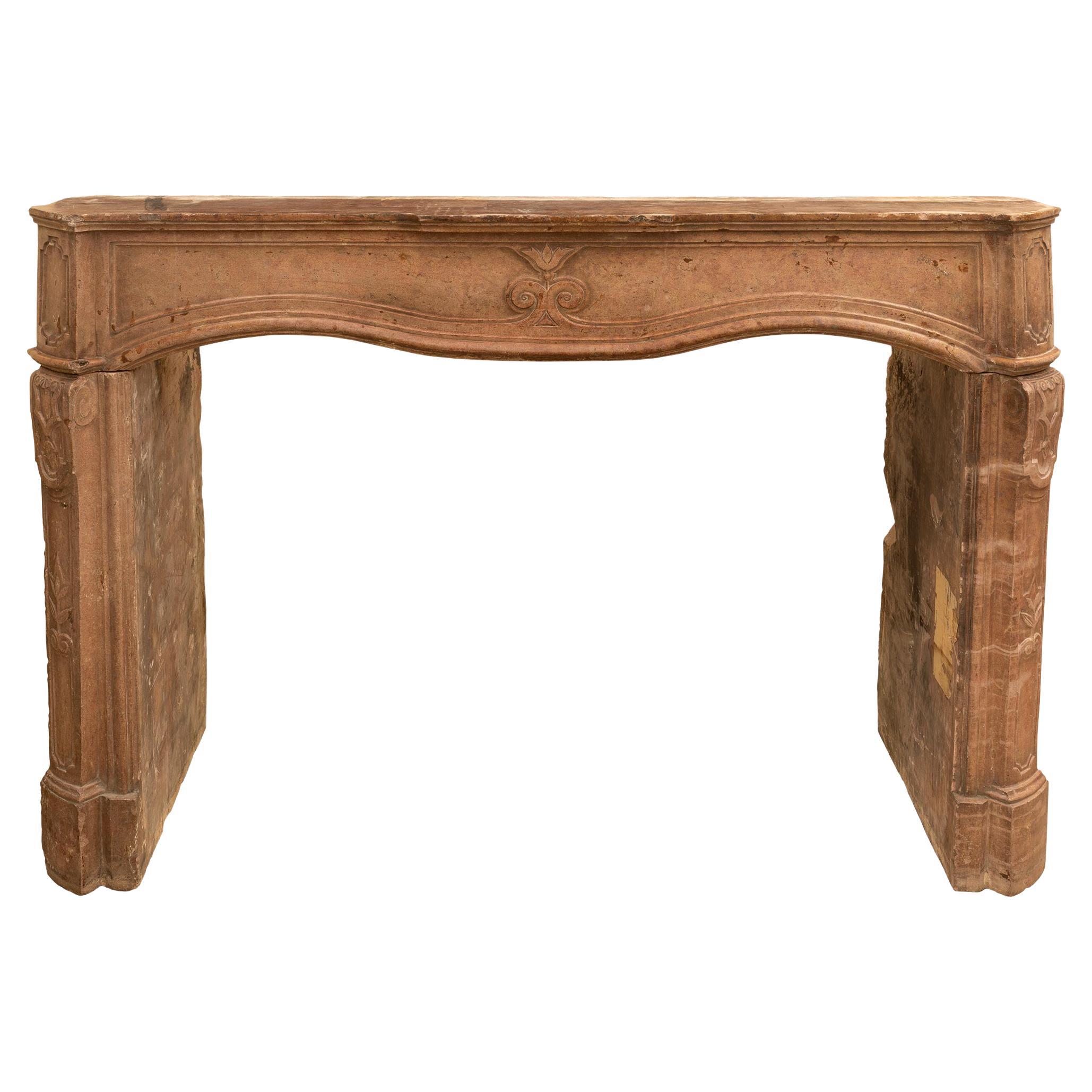 French 17th Century Renaissance Period Pierre De Bourgogne Fireplace Mantel For Sale