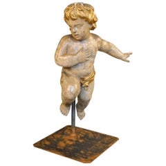 French 17th Century Statue of Putto - Angel