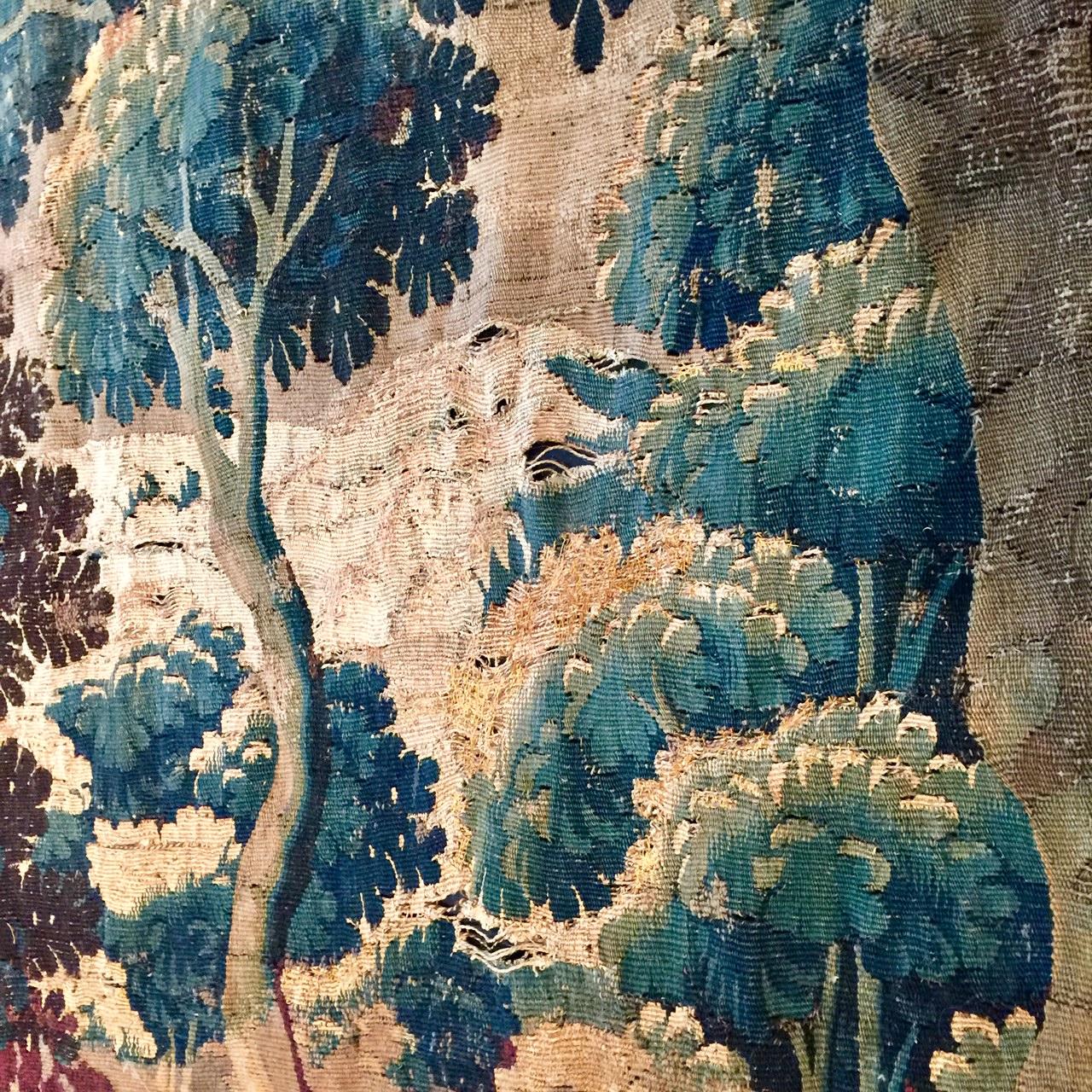 French 17th Century Aubusson Verdure Tapestry 2