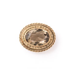 French 18 k Topaz Pendant