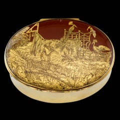 French 18-Karat Gold-Mounted and Japanese Lacquer Snuff Box, circa 1840