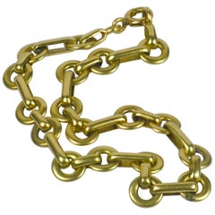 Vintage French 18 Karat Yellow Gold Link Bracelet
