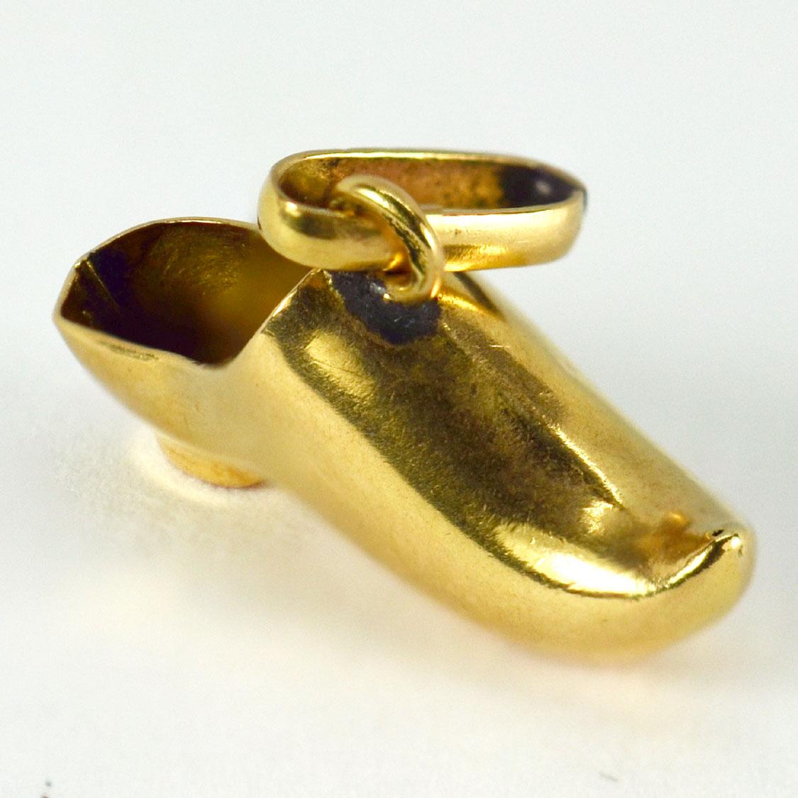 gold shoe pendant