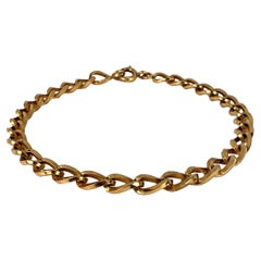 Bracciale francese a maglie ritorte in oro giallo 18 carati A Link