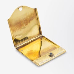 Étui Vesta français en or jaune 18 carats