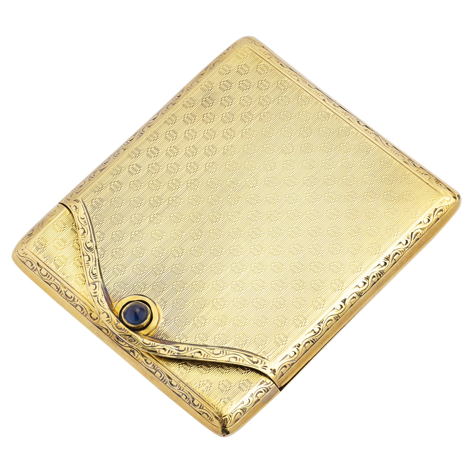 French 18 Karat Yellow Gold Vesta Case