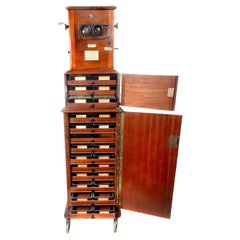 French 1800s Le Taxiphote Floor Standing Glass Slide Stereo Viewer