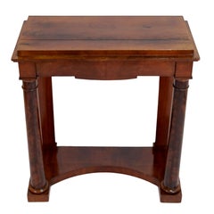 French 1810s Empire Console Table in Mahogany
