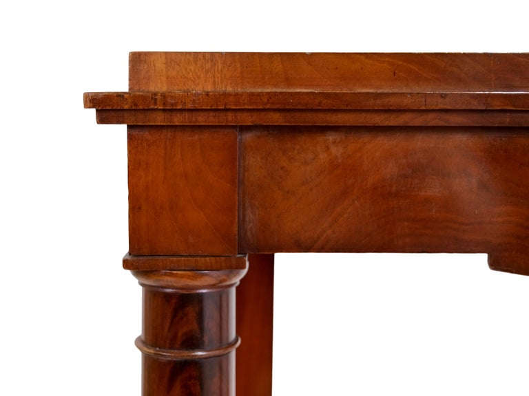 French 1810s Empire Console Table in Mahogany For Sale at 1stDibs