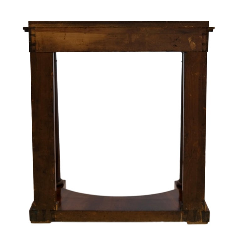 French 1810s Empire Console Table in Mahogany For Sale at 1stDibs