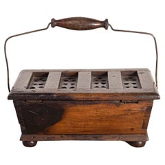 French 1830s Louis-Philippe Period Foot and Bed Warmer with Large Handle