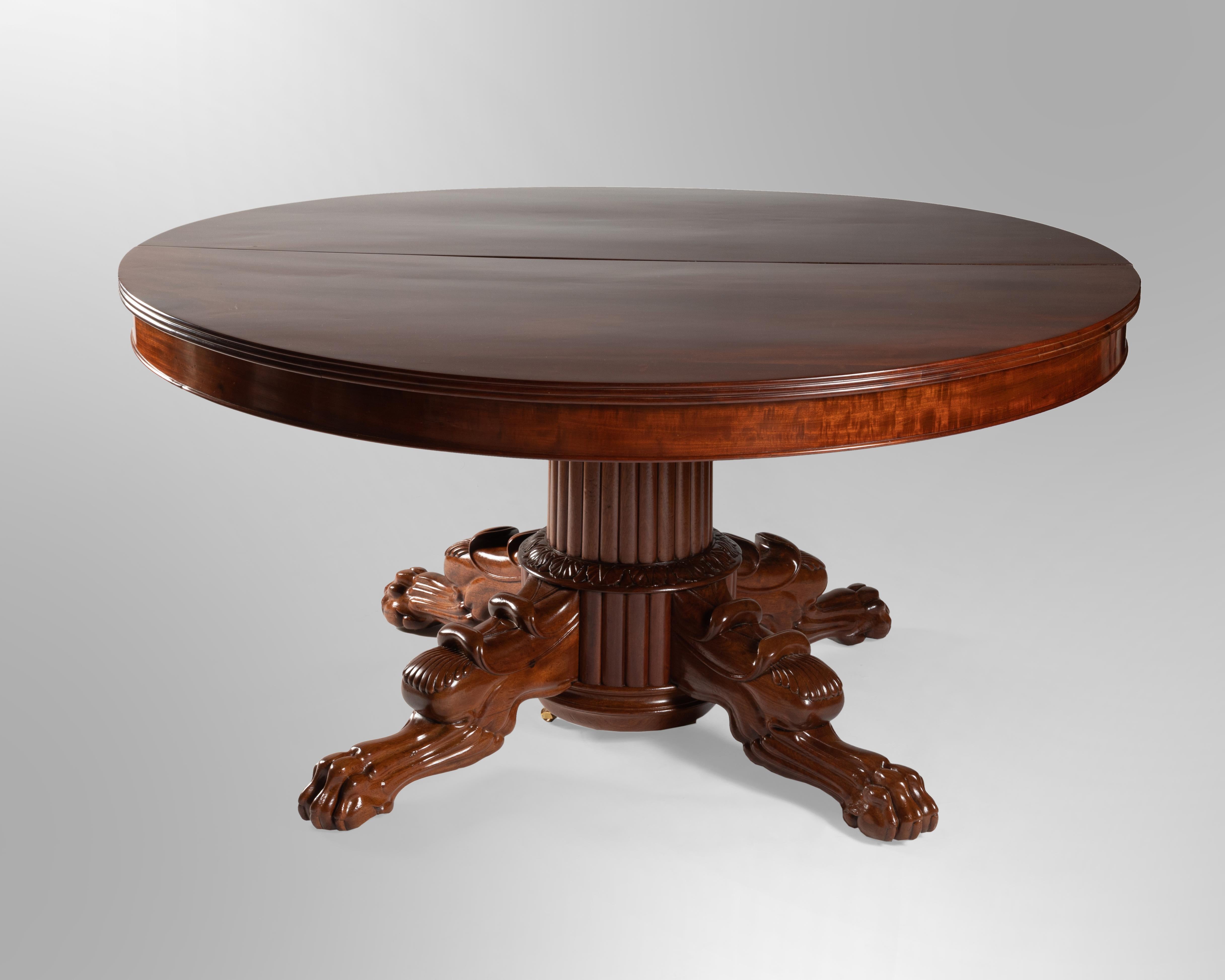 solid mahogany dining table