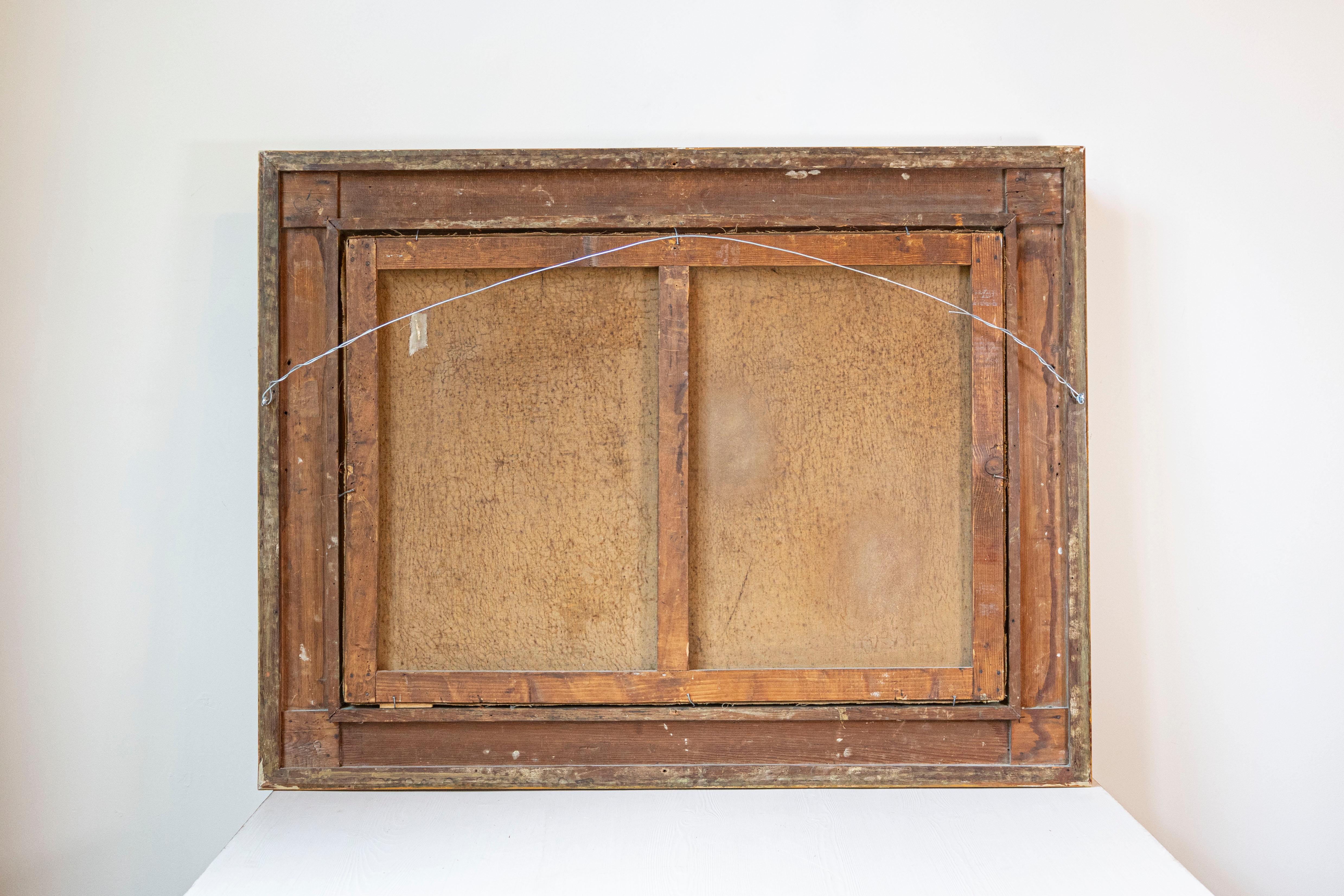 French 1860s Still-Life Painting by Agénorie Monique Laurenceau in Gilt Frame For Sale 2