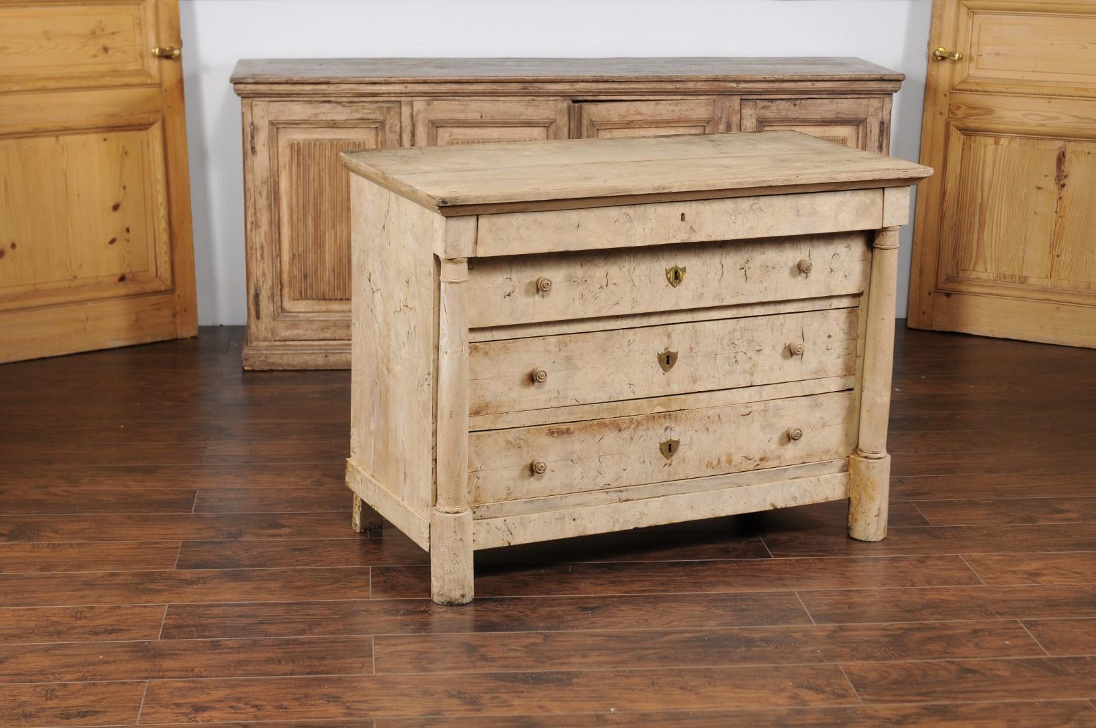 bleached wood dresser