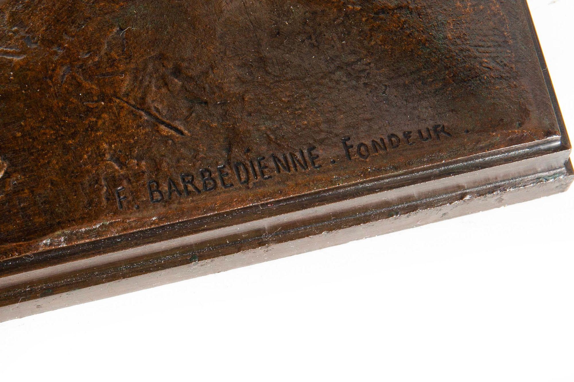 Scultura francese in bronzo del 1880 