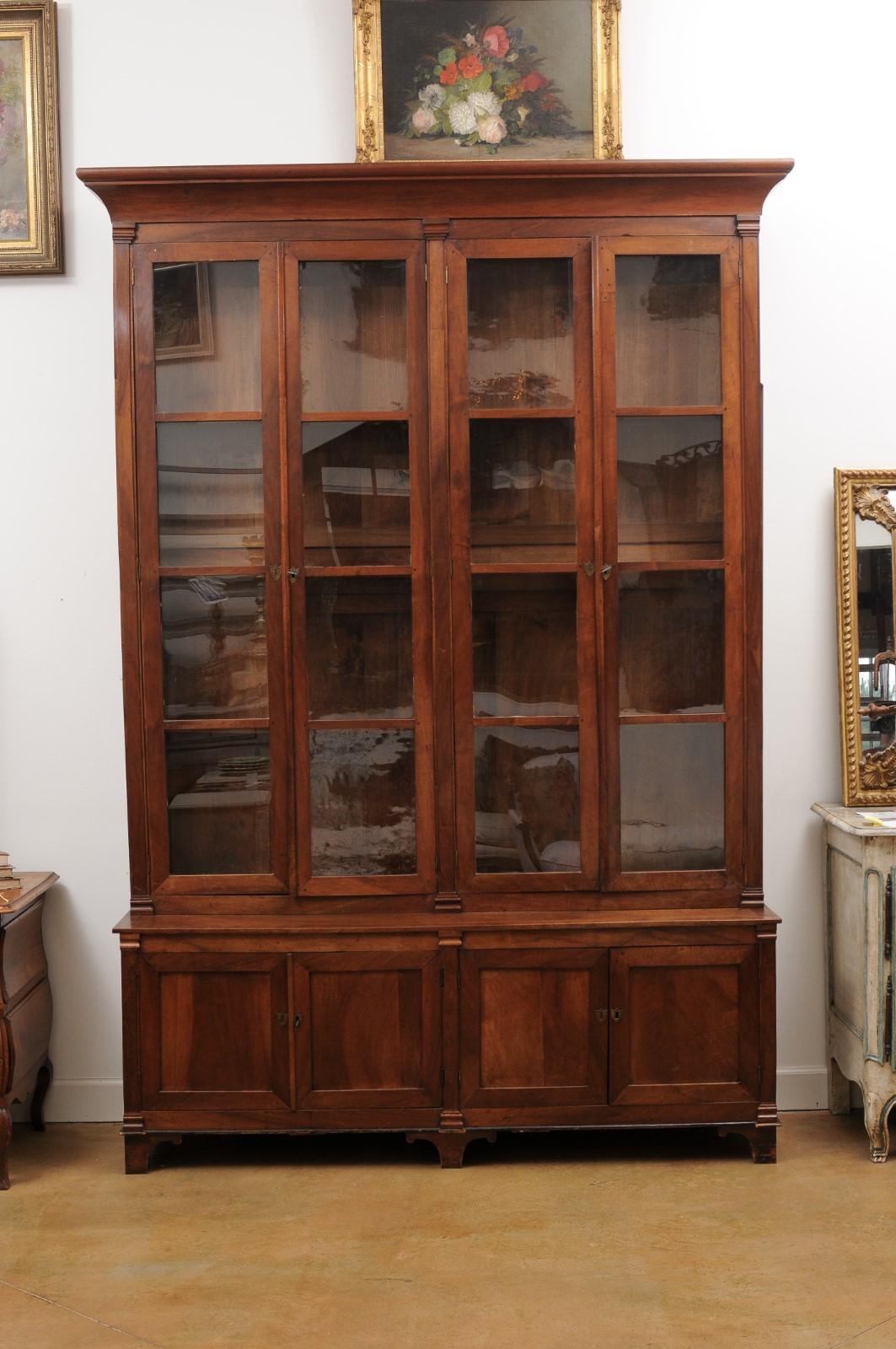 french bookcase with glass doors