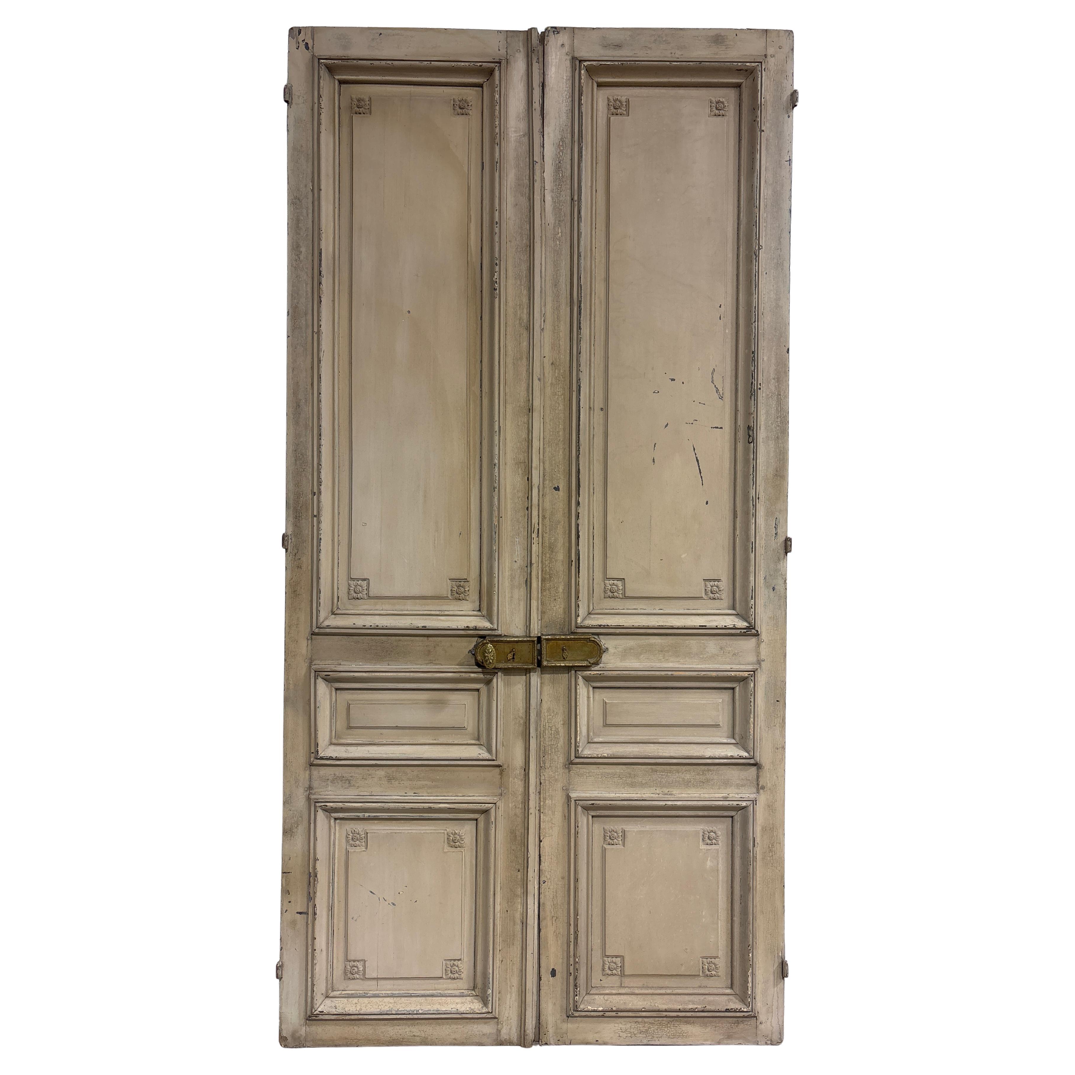 18th Century French 18h Century Louis XVI pair of Doors For Sale