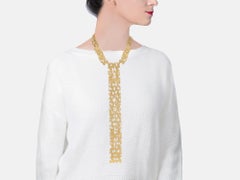 French 18k Collar/Tie Necklace