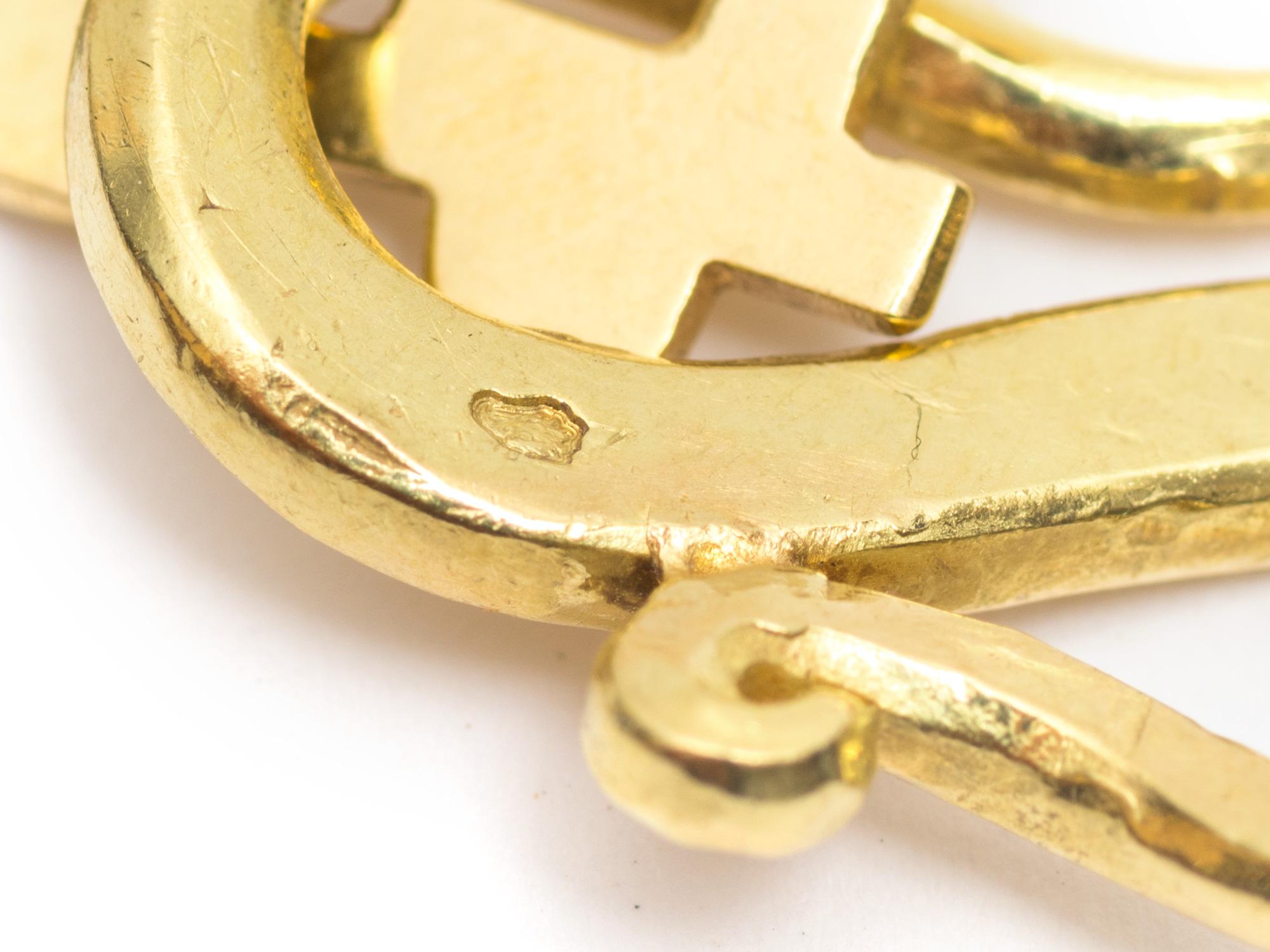 Collana francese 18k con collare/cravatta In condizioni buone in vendita a San Antonio, TX