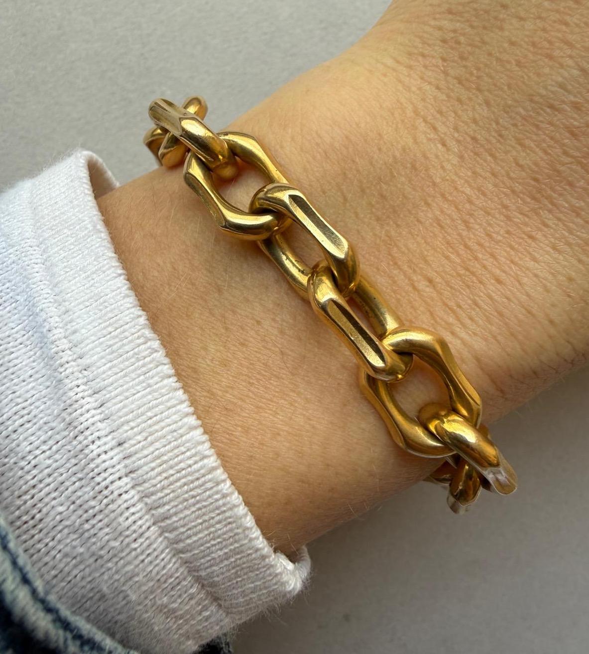 da uomo o donna French 18k Gold Bracelet in vendita