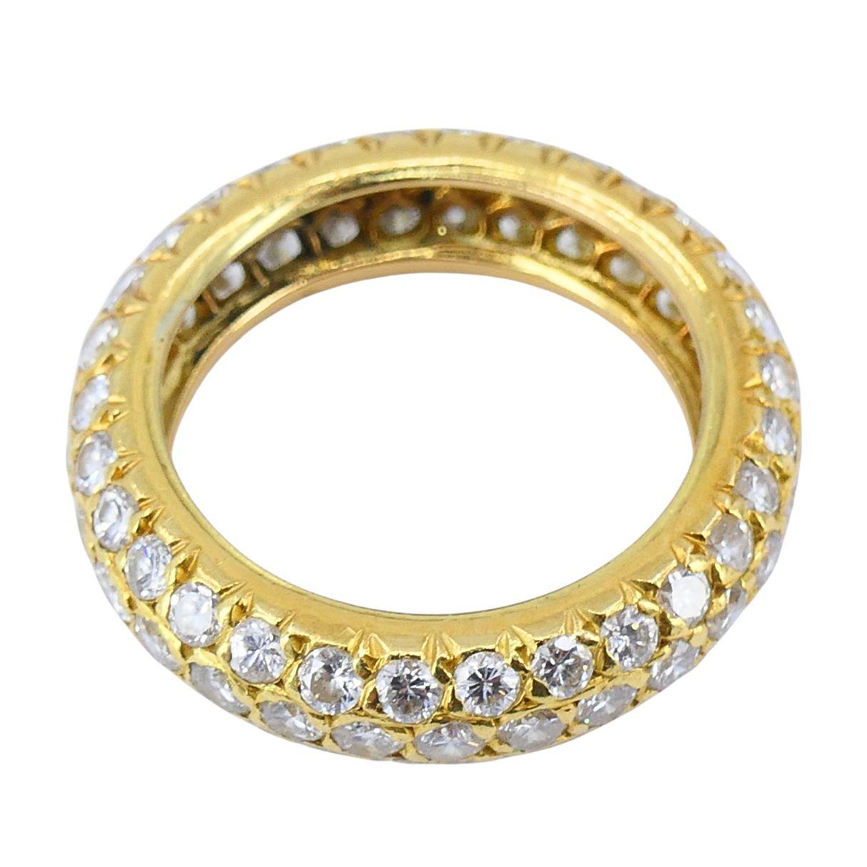 Anello Vintage francese con diamanti in oro 18 carati in vendita 4