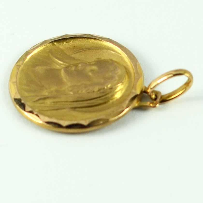 rose gold virgin mary pendant