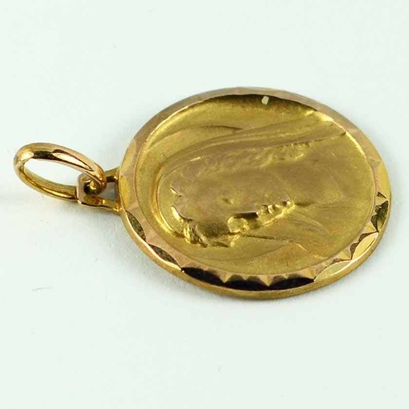 virgin mary gold charm