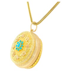 French 18k Vinaigrette Pendant c1820s