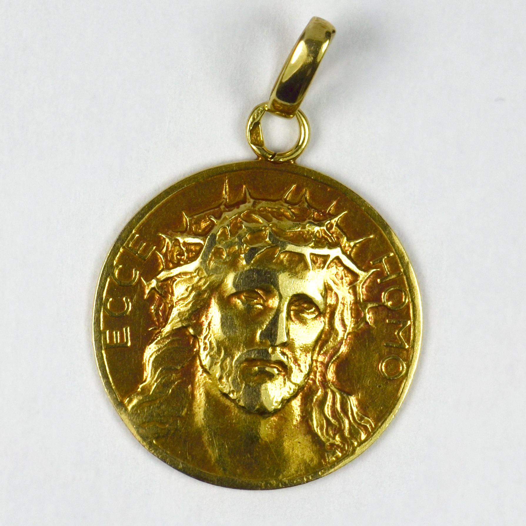 jesus christ gold pendant