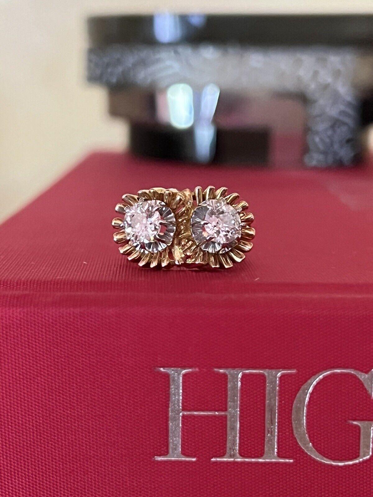 French Retro 18k Yellow Gold, Platinum & Two Stone Diamond Ring Circa 1940s

Here is your chance to purchase a beautiful and highly collectible French retro ring.  Truly a great piece at a great price! 

The weight is 8 grams.  The ring size is 6.5.