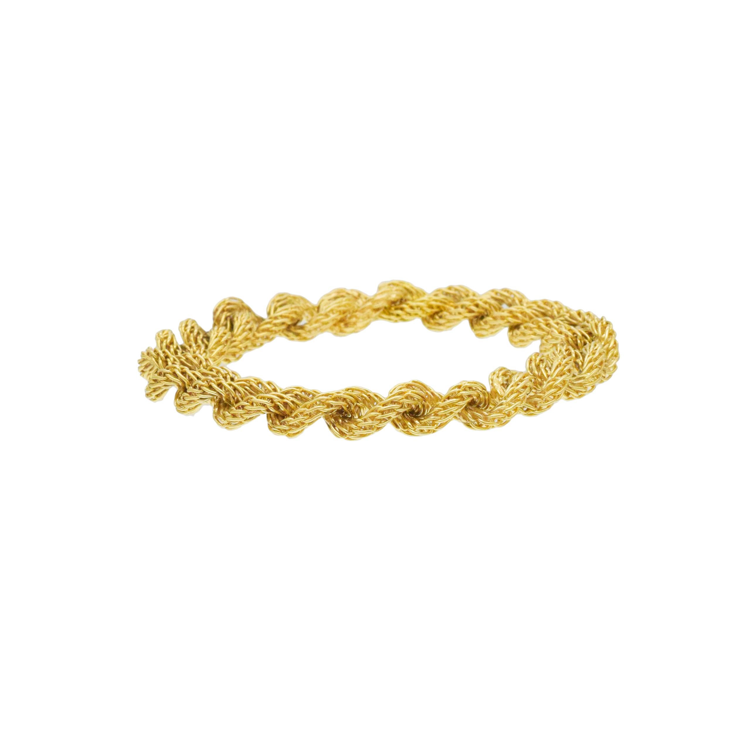 Bracciale e collana francese A Link in oro giallo 18 ct. in vendita 10