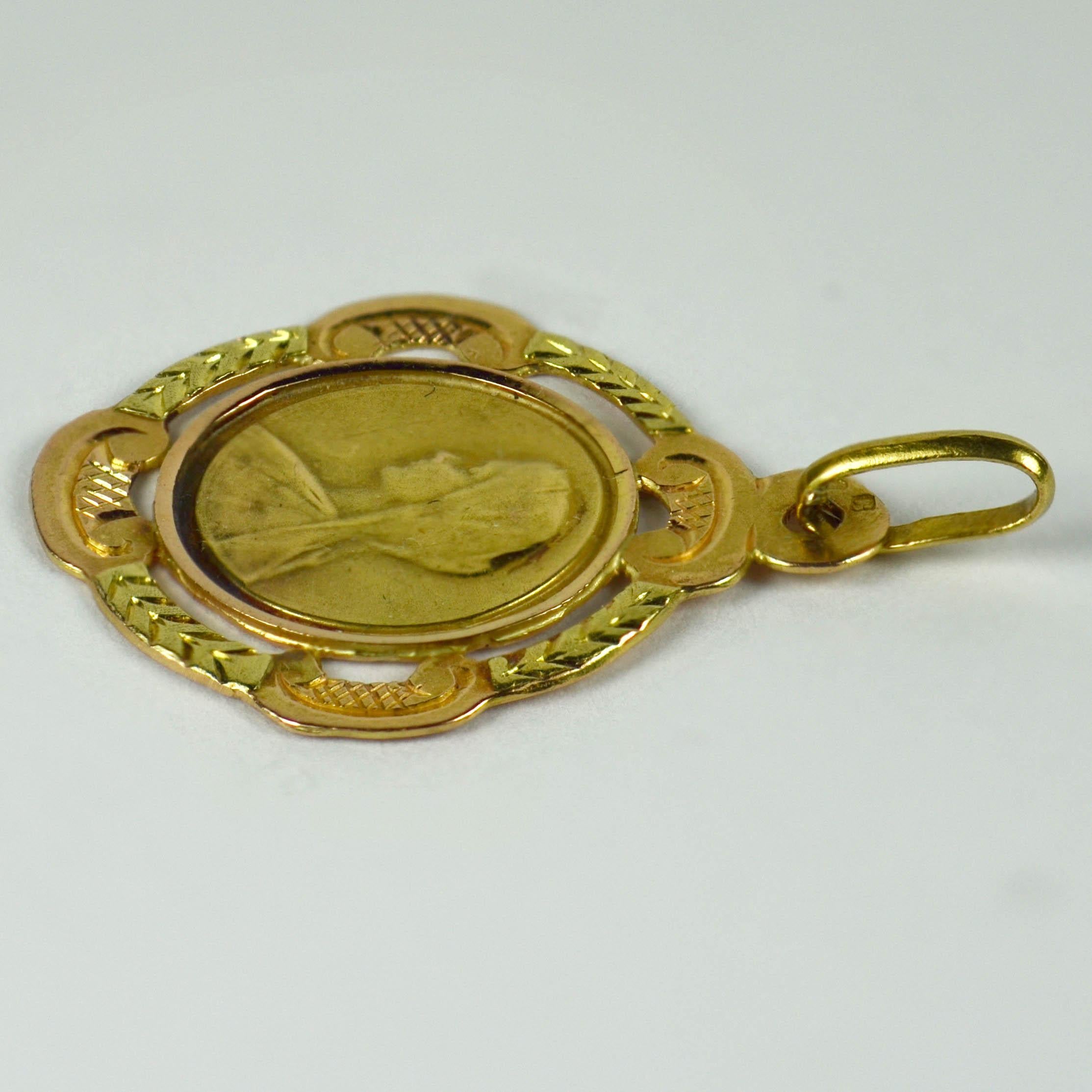 antique gold pendant