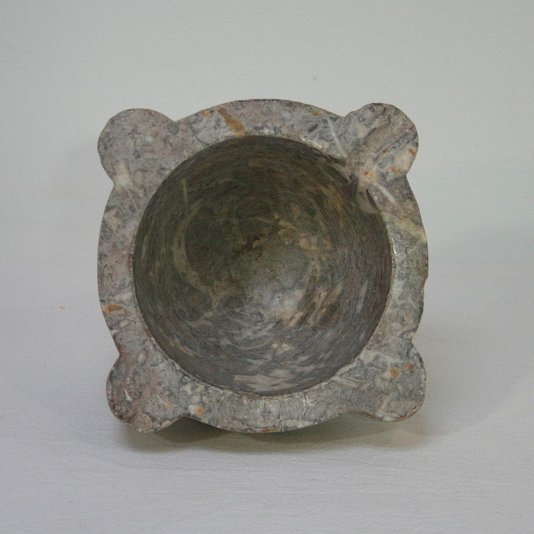 French 18th-19th Century Grey Marble Mortar 2