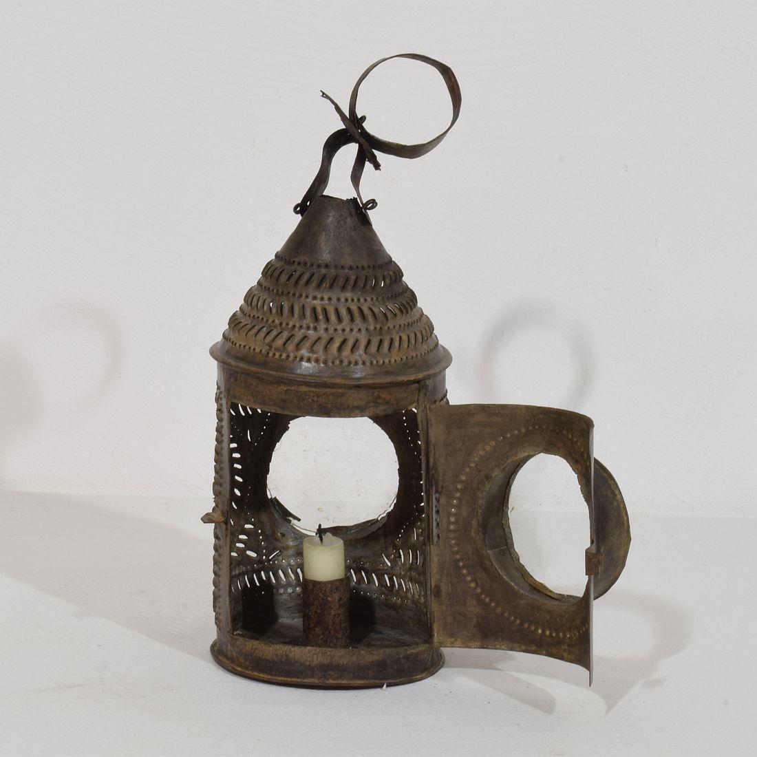 French Provincial French 18th/ 19th Century Iron Lantern