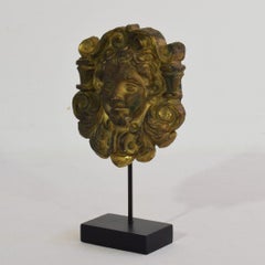 French 18th / 19th Century Sheet Metal Head Fragment