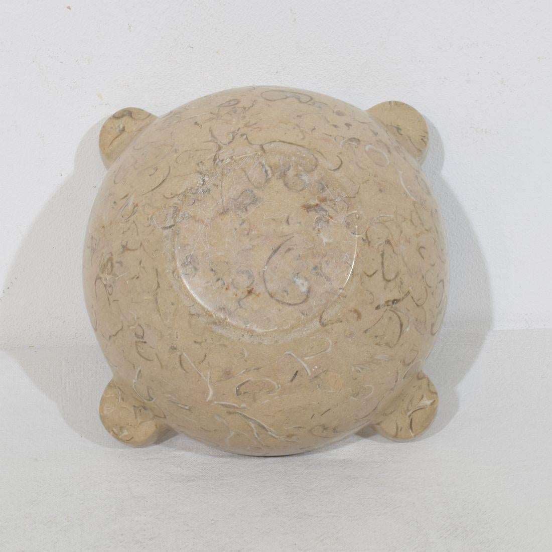 Piccolo mortaio di marmo francese del XVIII-XIX secolo in vendita 4