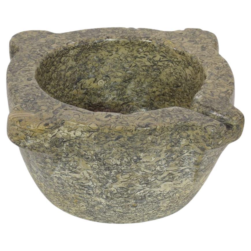 French 18th-19th Century Small Marble Mortar For Sale