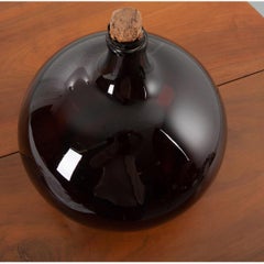 French 18th Century Amber Glass Wine Keg