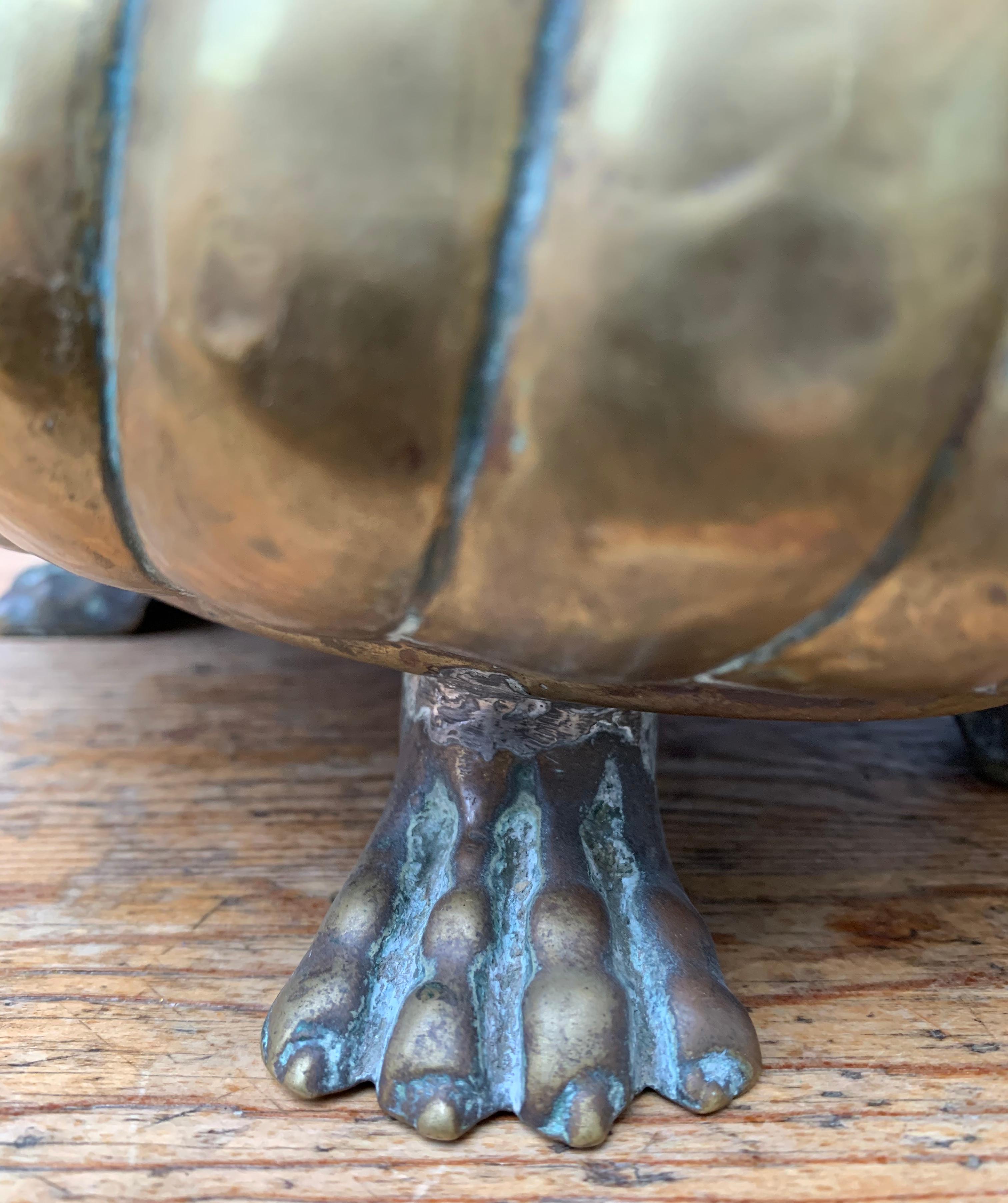 French 18th Century Baroque Brass Lion-Head Champagne Cooler and Jardinière 8