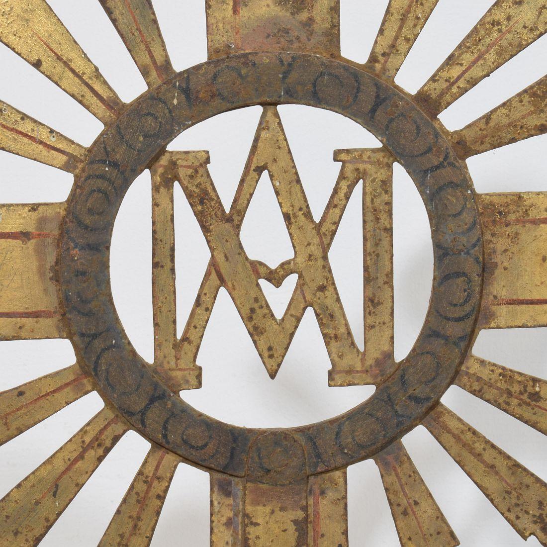 French, 18th Century, Baroque Gilded Metal Procession Cross en vente 7