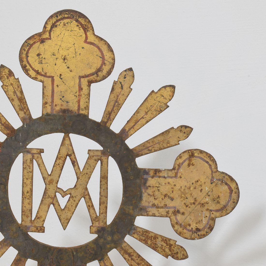 Französisch, 18. Jahrhundert, Barock Vergoldetes Metall Prozessionskreuz im Angebot 10