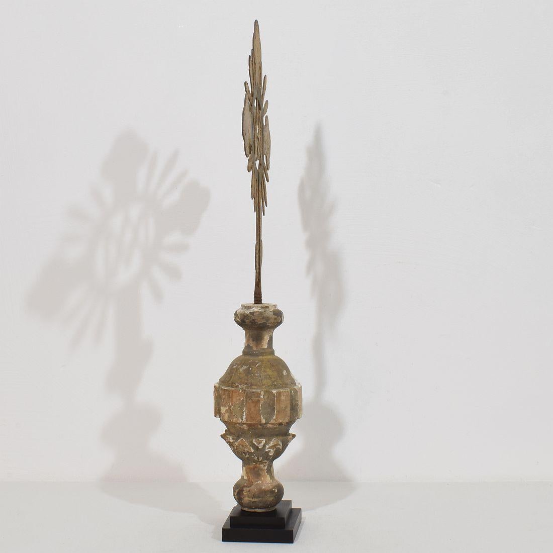 French, 18th Century, Baroque Gilded Metal Procession Cross en vente 1