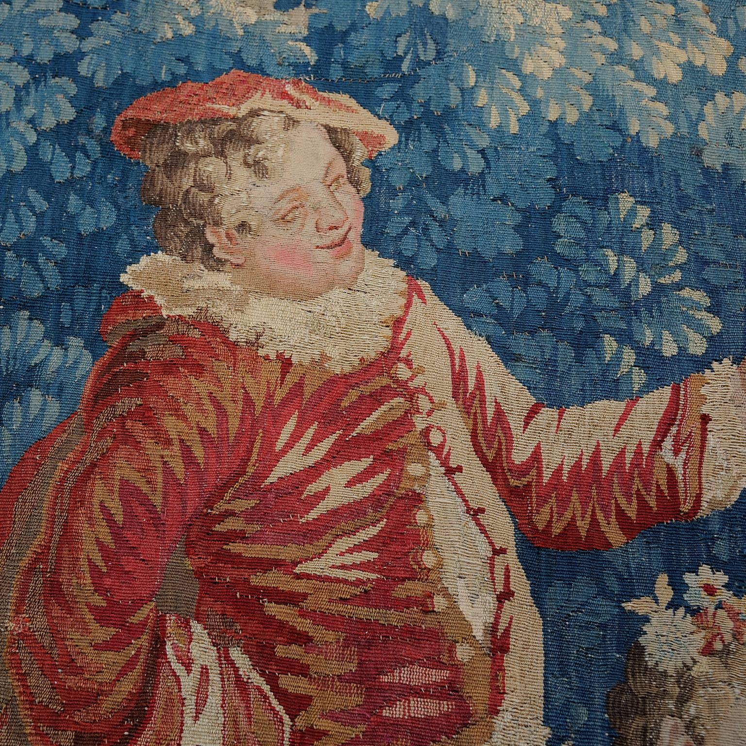 Wool French 18th Century Beauvais Tapestry after Jean Baptiste Oudray, circa 1750 For Sale