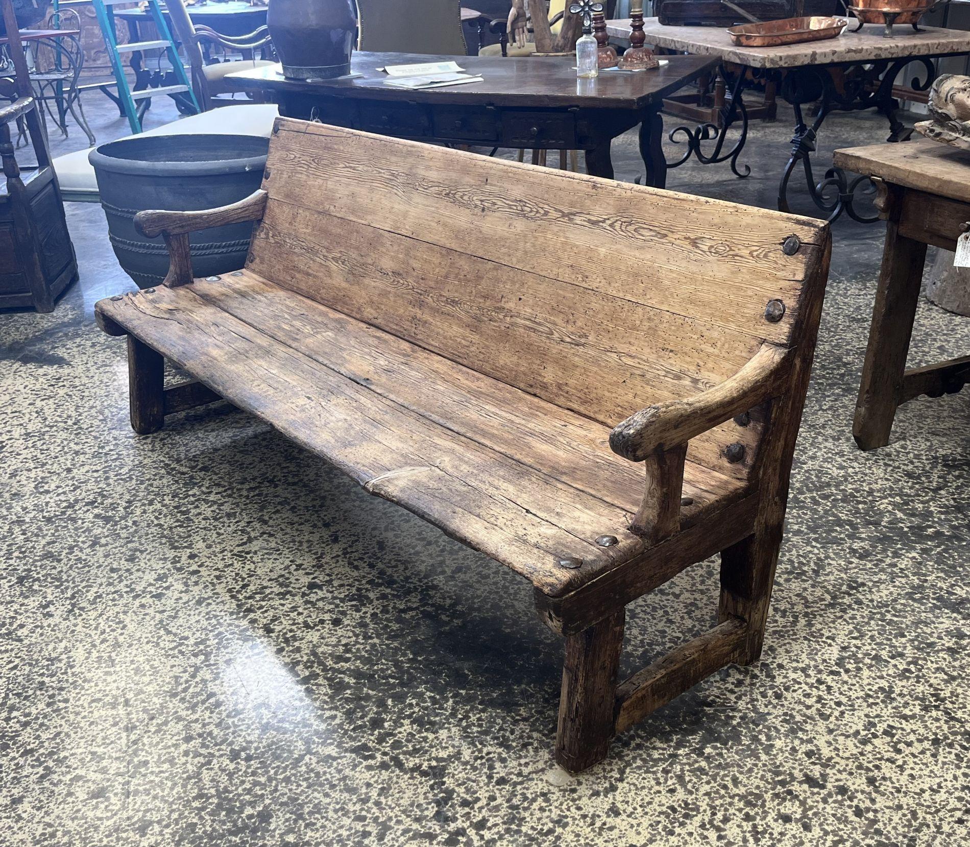 French 18th Century Bench In Good Condition For Sale In Round Top, TX