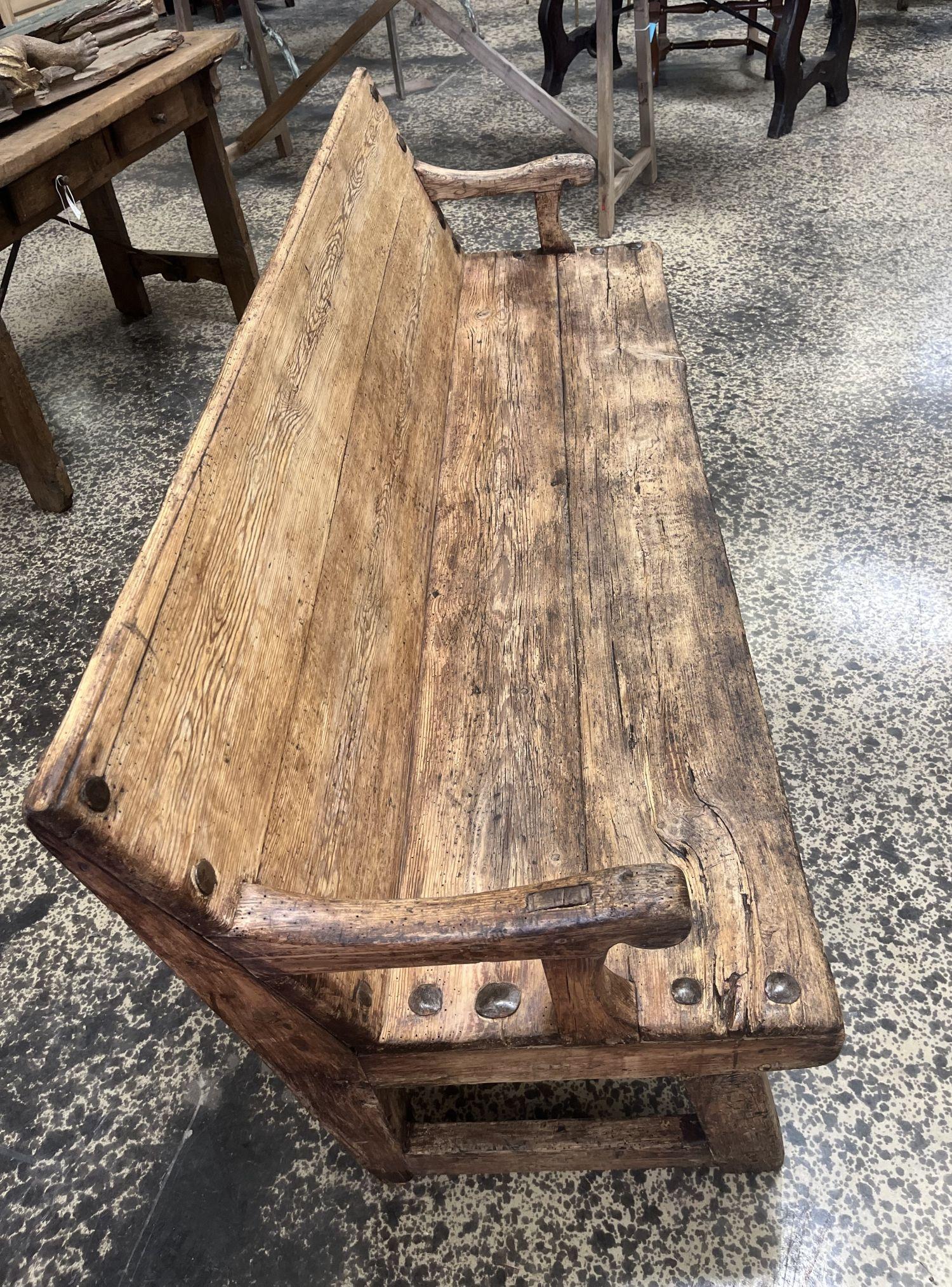Pine French 18th Century Bench For Sale