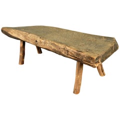 Antique French 18th Century Bench, Low Table